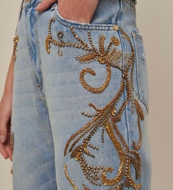 jeans bordados