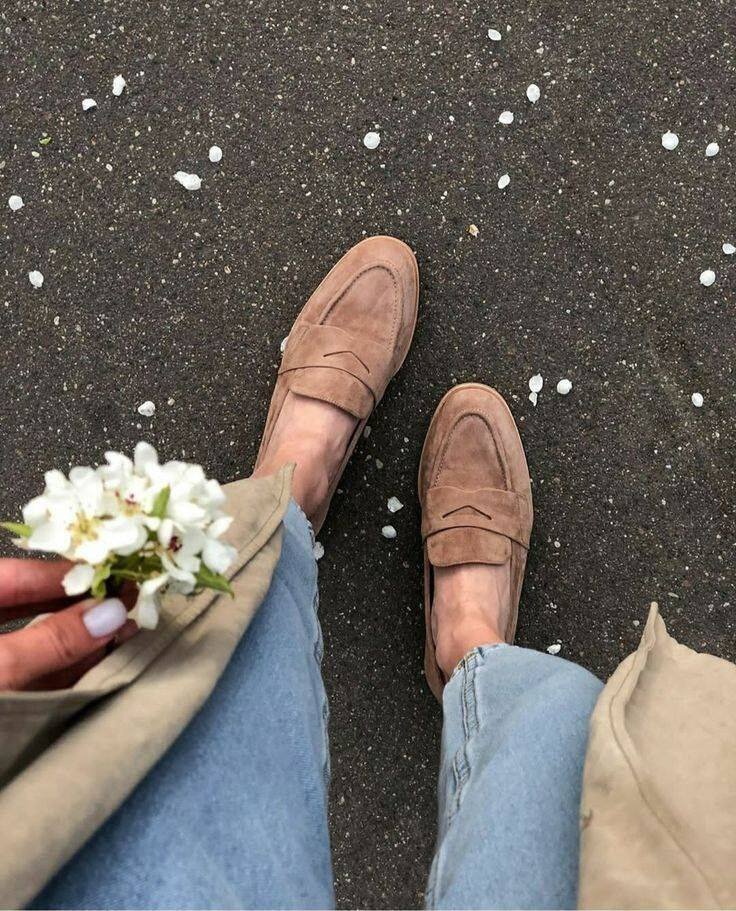 mocasines de gamuza