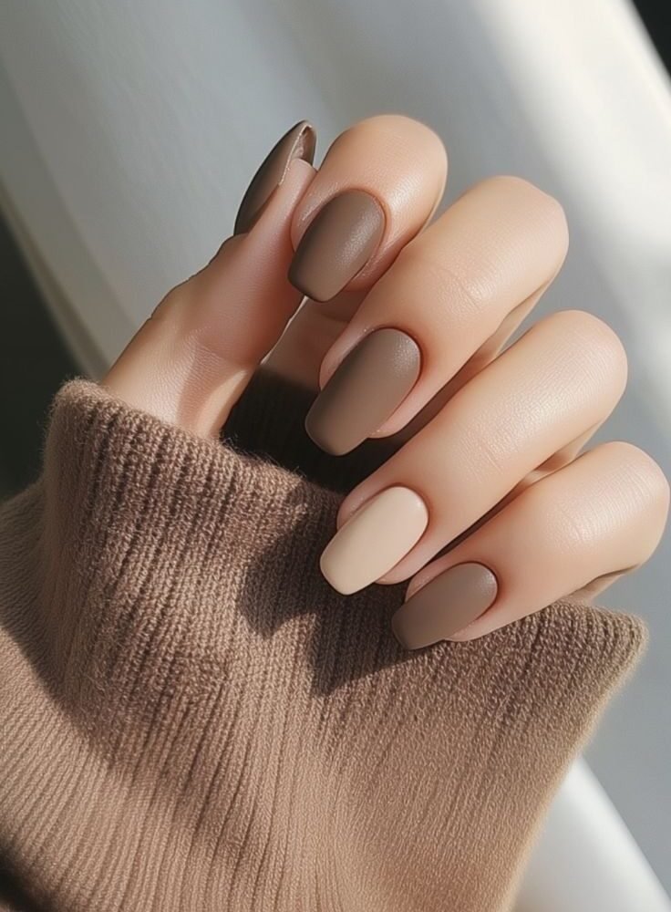 latte nails