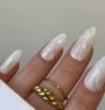 milky nails