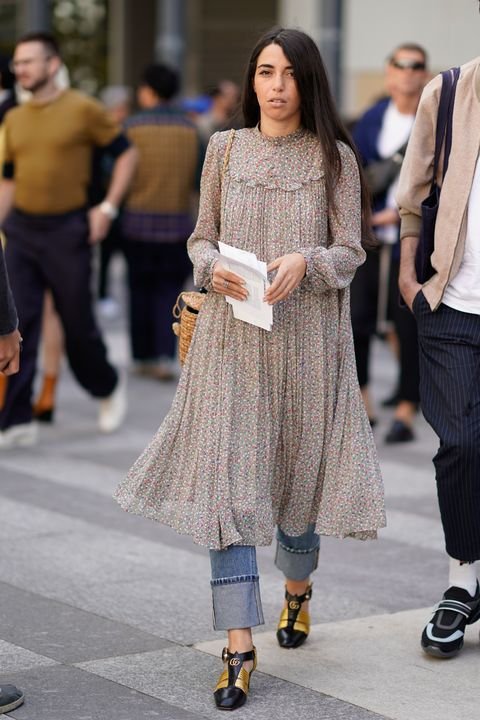 Vestidos sobre pantalones