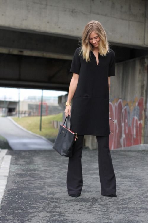 Vestidos sobre pantalones