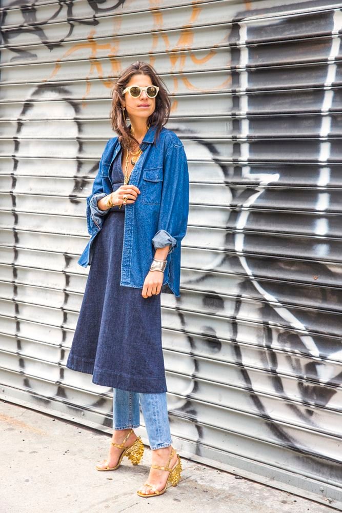 Vestidos sobre pantalones