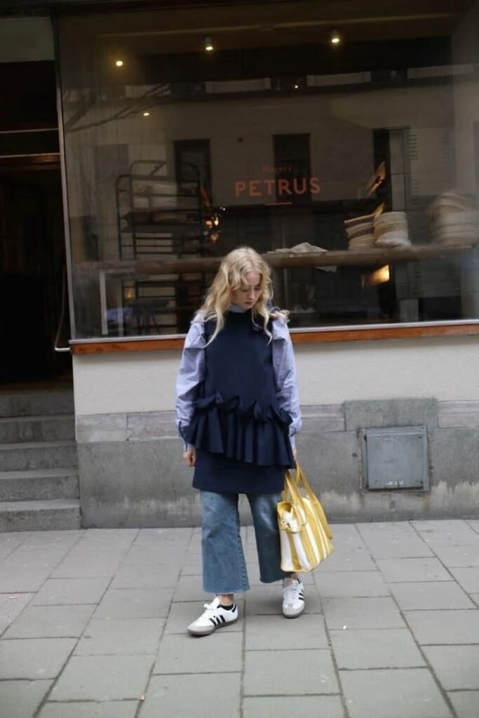 Vestidos sobre pantalones