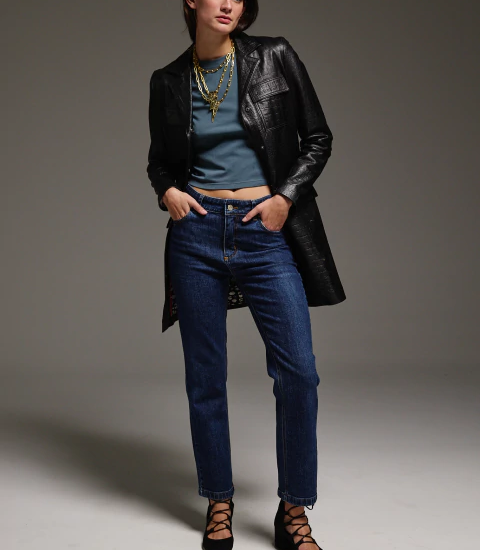 Los jeans anchos pasaron de moda y el denim slim vuelve con fuerza