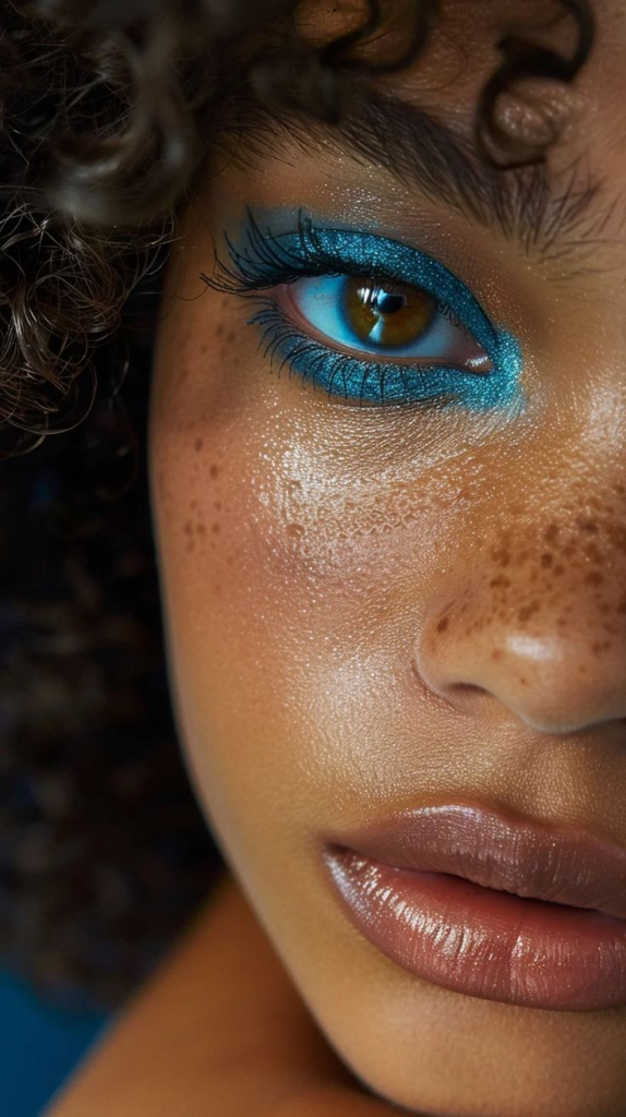 Qué es el Pop of Blue, el maquillaje azul que será tendencia durante el Mundial 2026